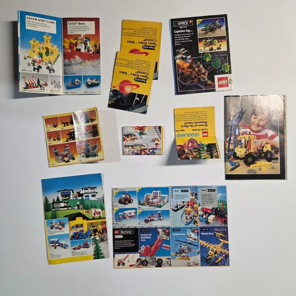 LEGO Vintage Catalog Lot Kids Multicolor Legoland Castle Space Technic 80s 90s